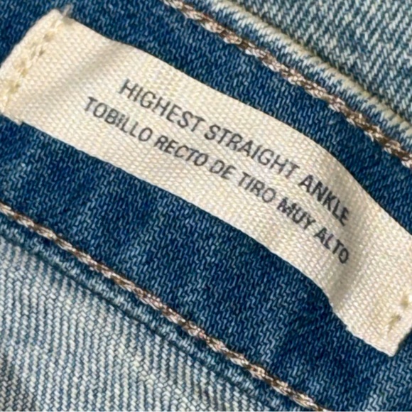 👖🛹 UNIVERSAL THREAD NWT Highest Straight Ankle Jeans | Raw Hem | Streetwear | 12 - Picture 6 of 7
